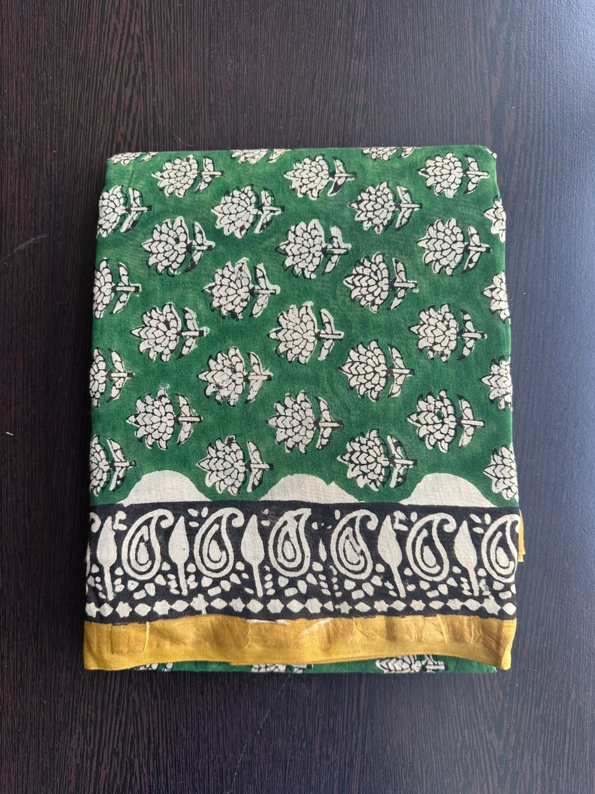 Green Chanderi Silk Suit