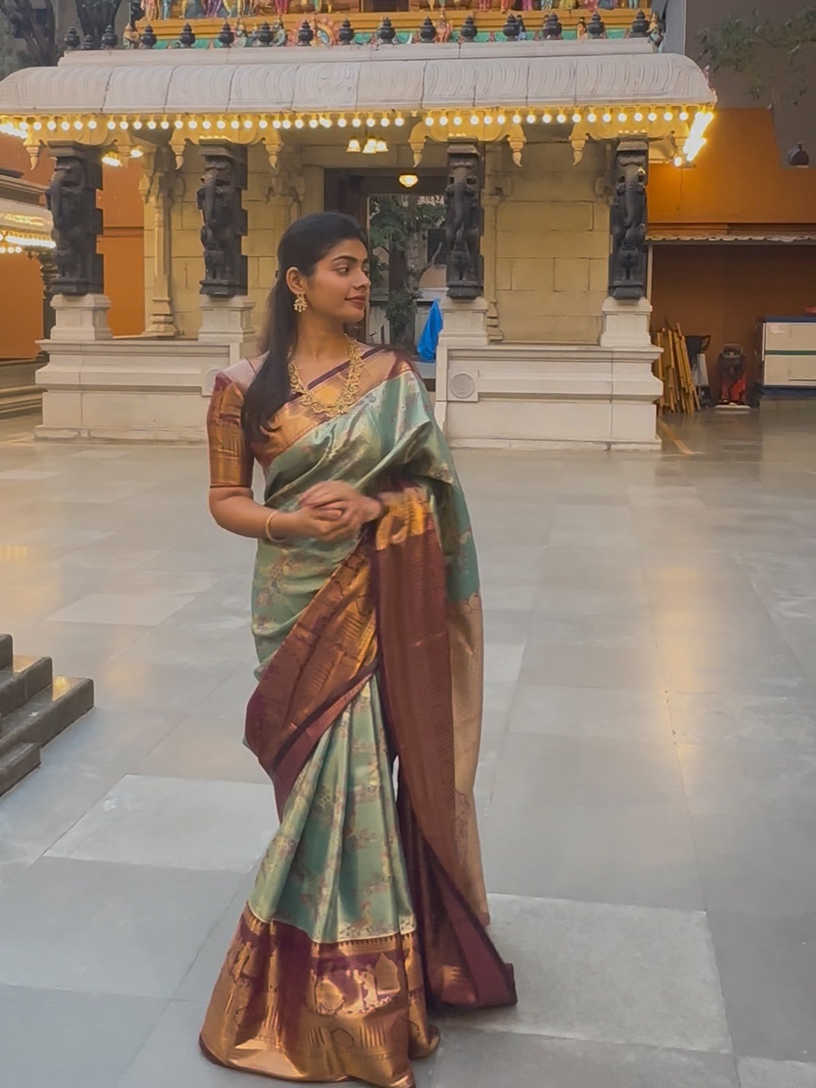 Urvashi : Semi silk saree