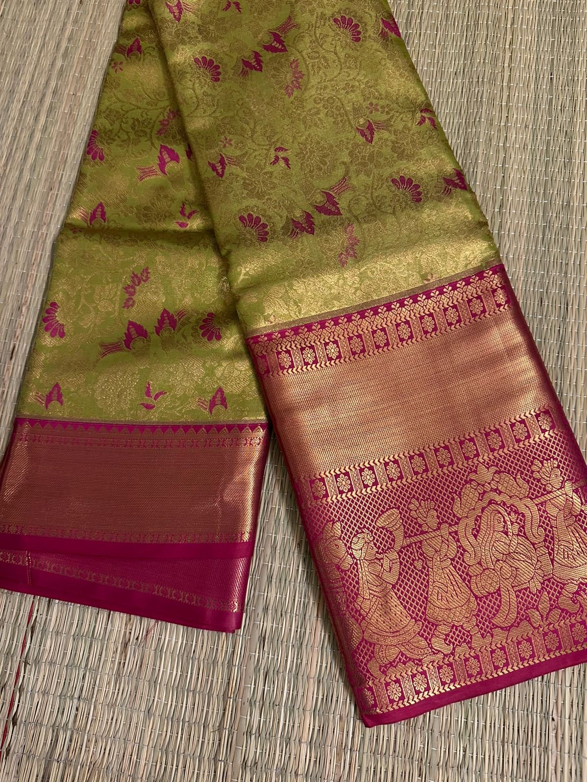 sita : kanchi semi silk saree