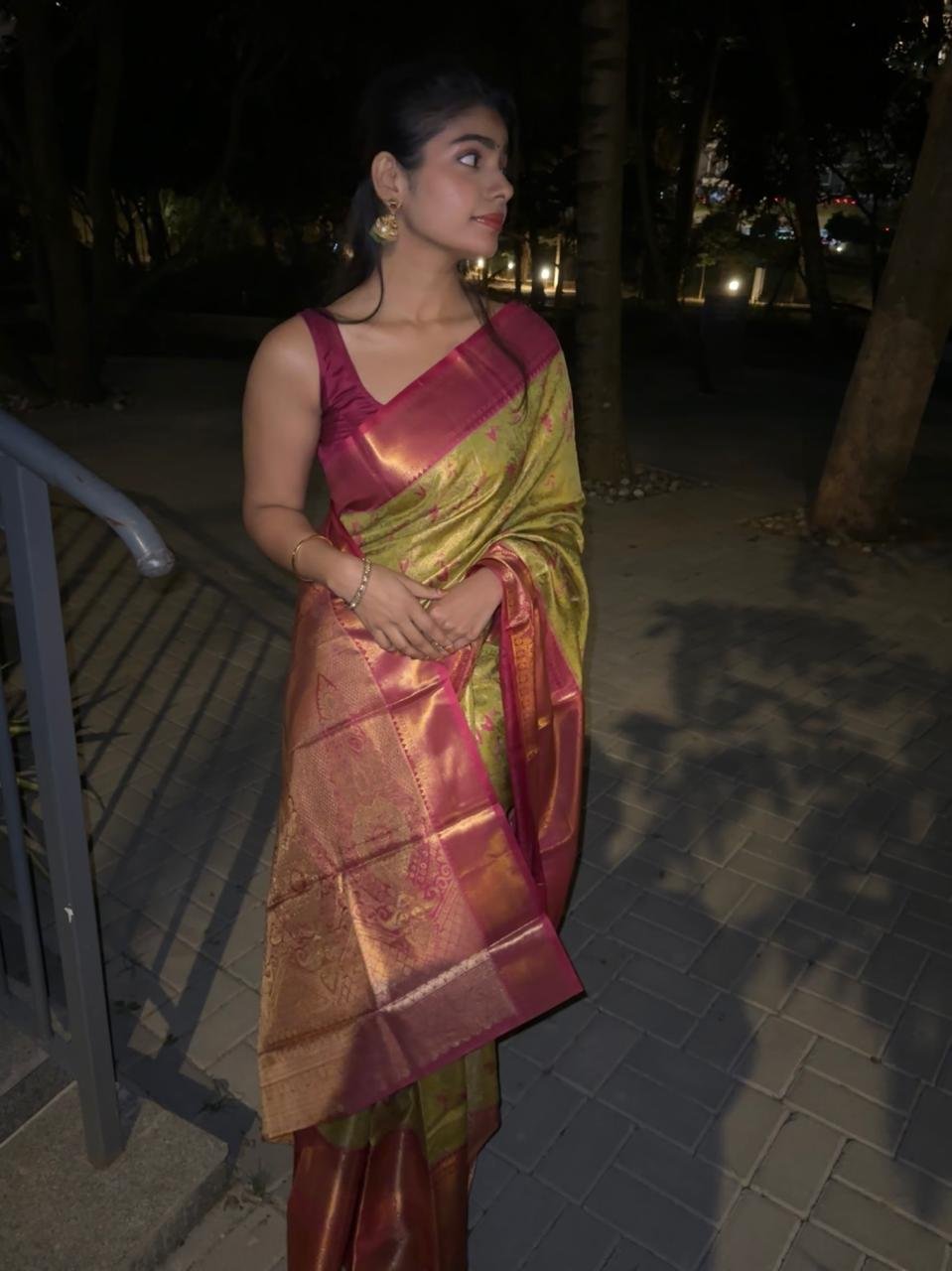 sita : kanchi semi silk saree