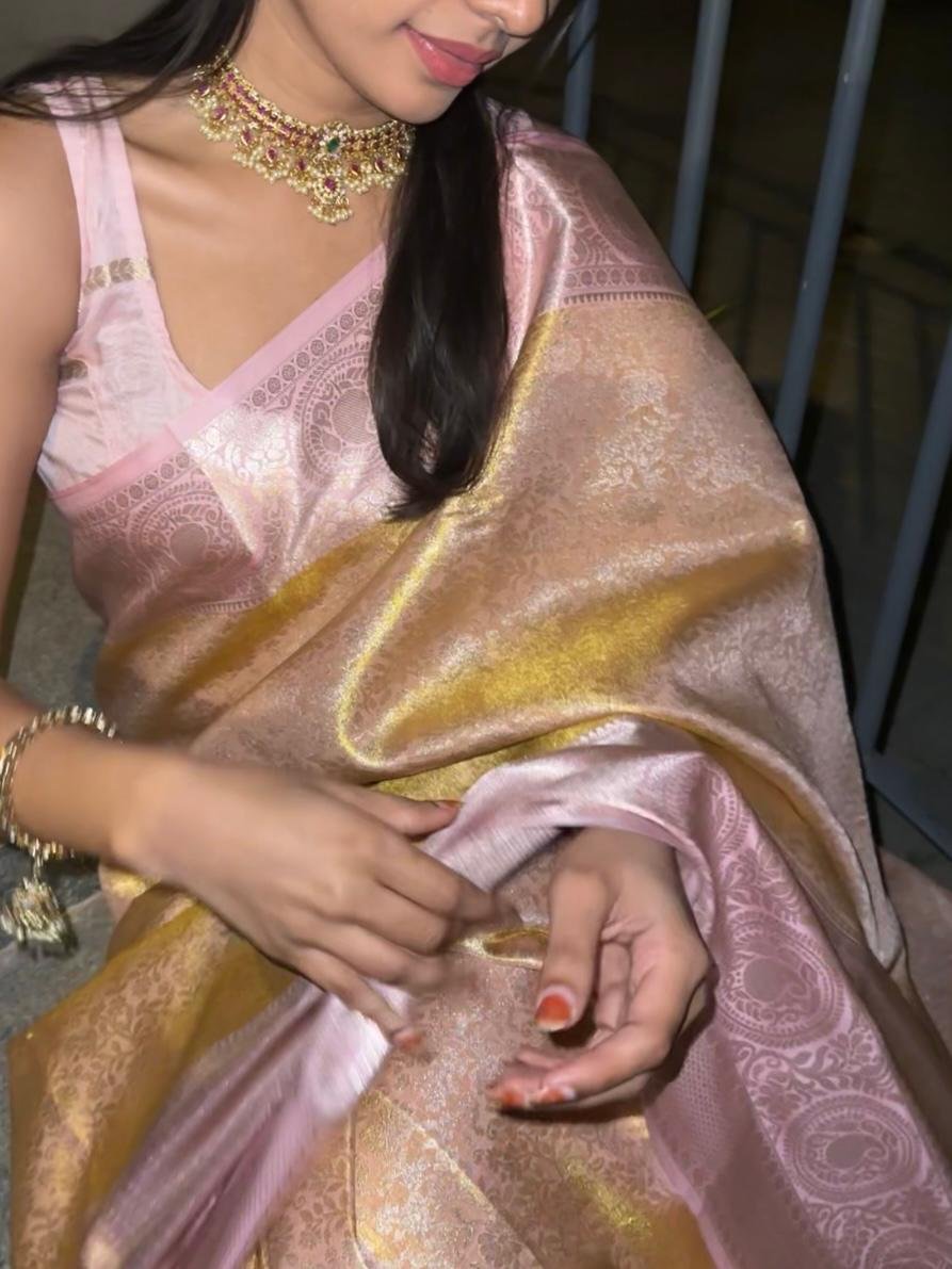 usha : kanchi semi silk saree